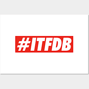 ITFDB, White and Red Posters and Art